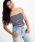 Just Polly Size L Printed Tube Top