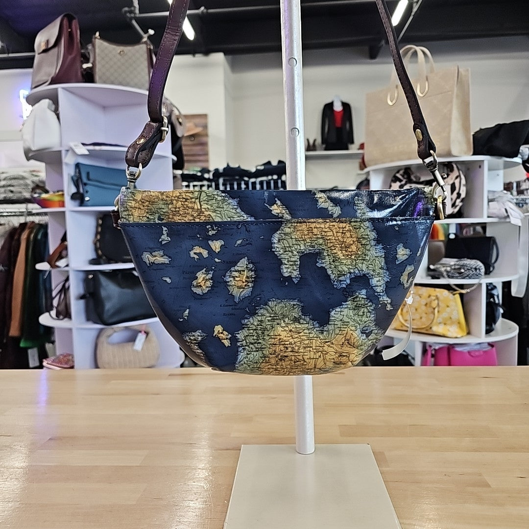 Patricia Nash Tinchi Medium Belt Bag - Greek Map