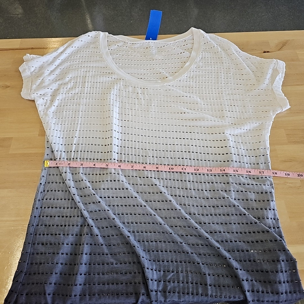 Balance Collection Size L Gray Blouse