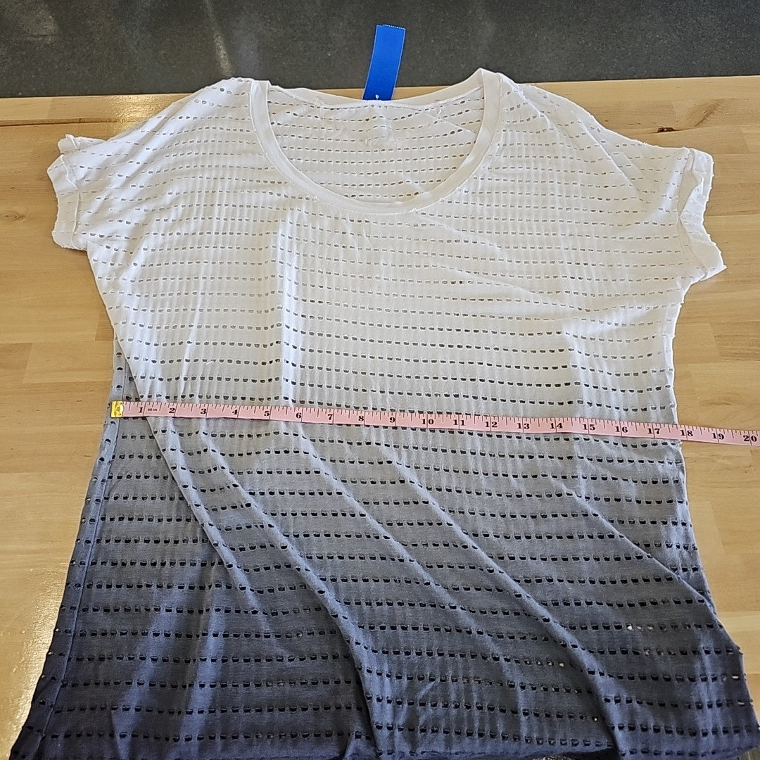 Balance Collection Size L Gray Blouse