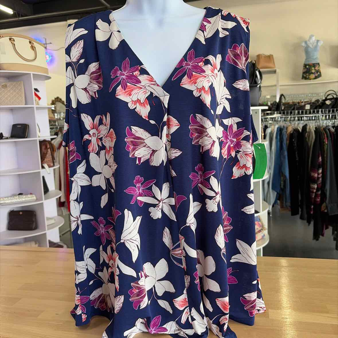 Naif Size 2X Blue Preloved Sleeveless