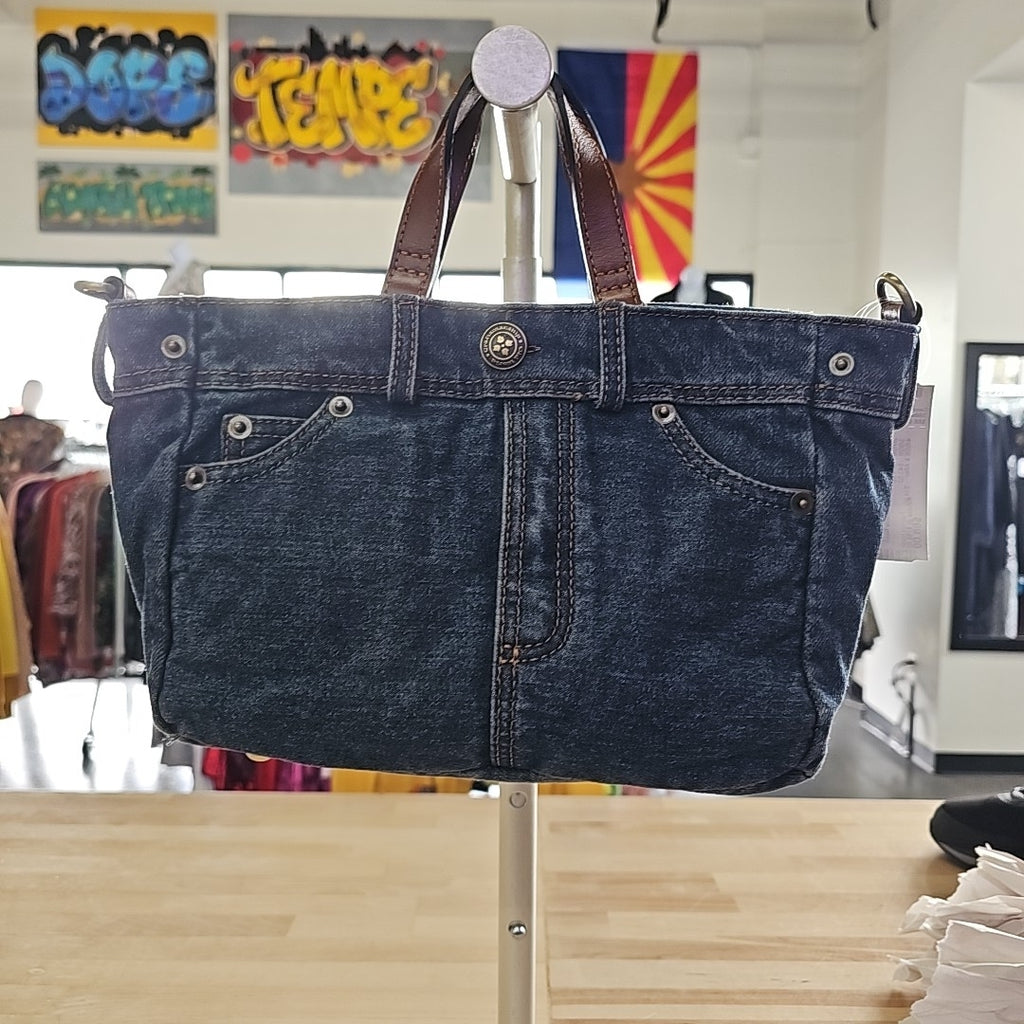 Patricia Nash Varedo Medium Denim Satchel Dark Denim