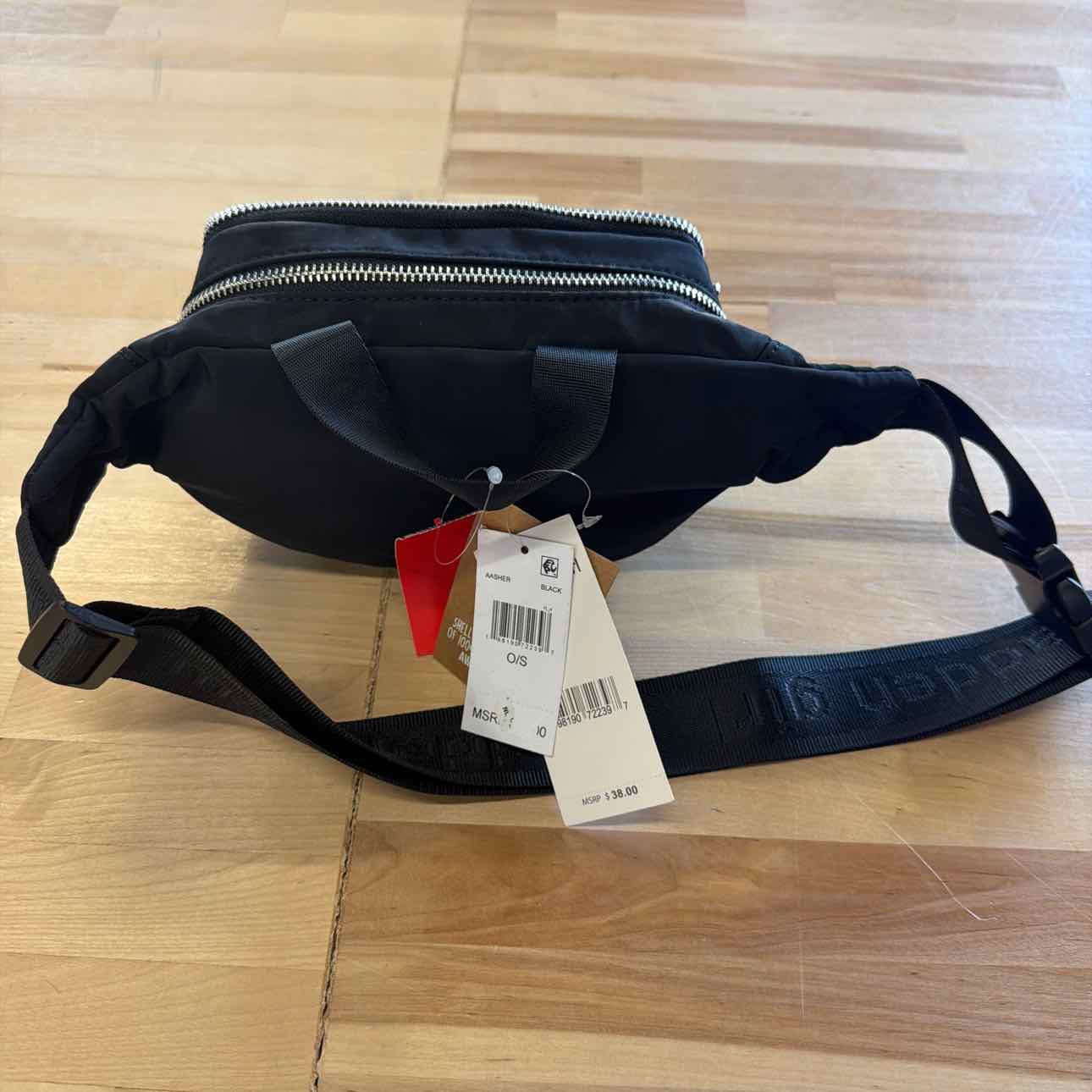 Madden Girl Asher Nylon Fanny Pack Bag - Black