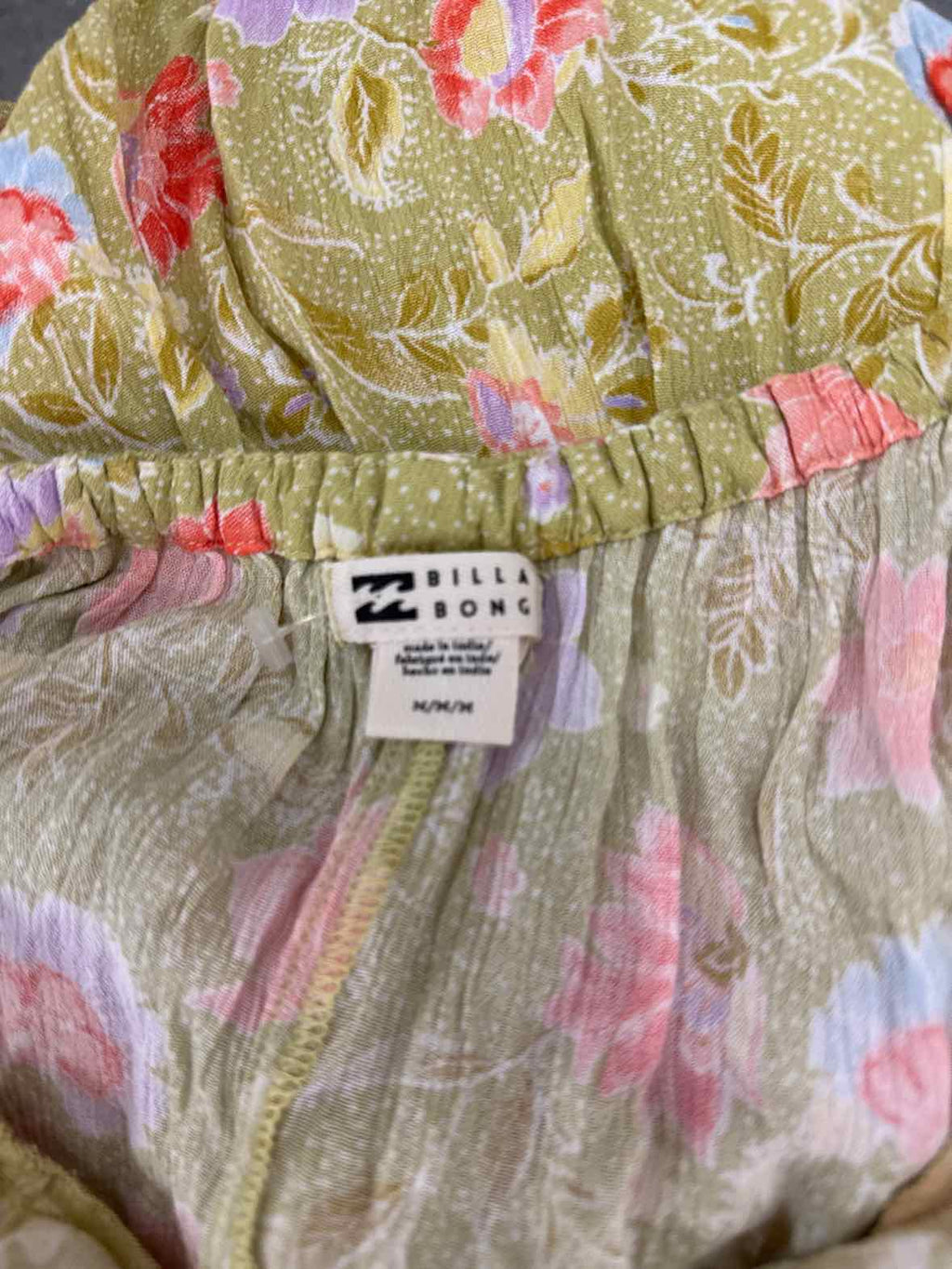 billabong Size M Green Floral Riviera Romance Sundress NWT