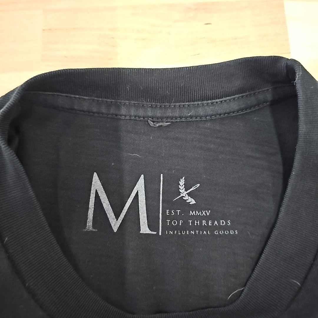 Top Threads Men's Size M Black MENS T-shirt