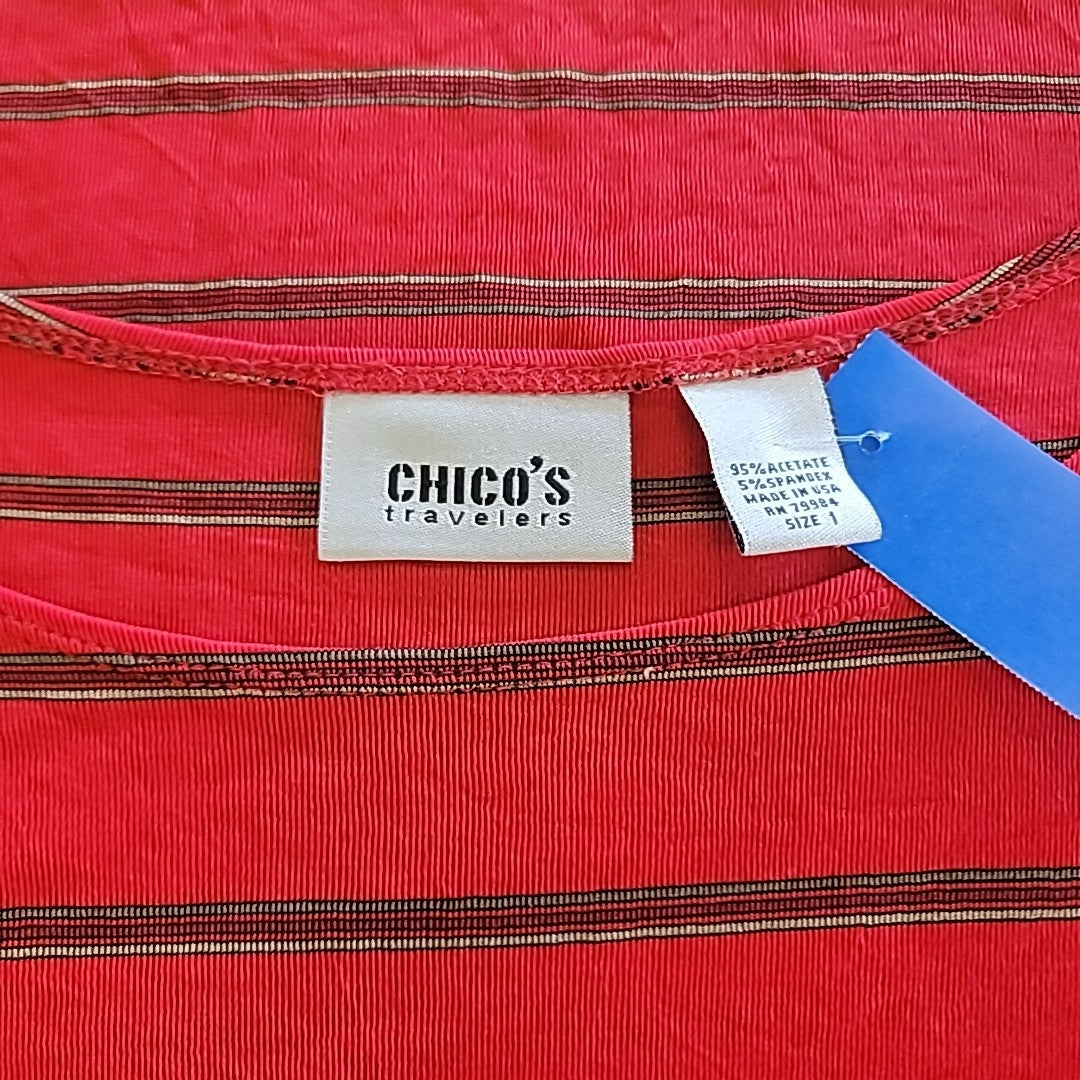 Chico's Size M Red Blouse