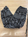 See You Monday Size M Black/White Pants