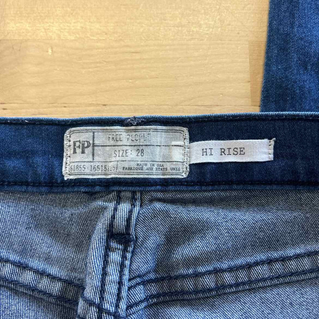 Free People Size 28 Blue Denim Preloved Jeans