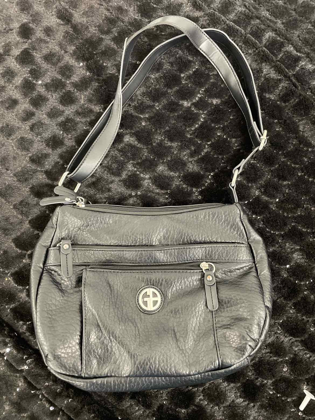 Giani Bernini Pebble Hobo BlackBlackSilver NO SIZE
