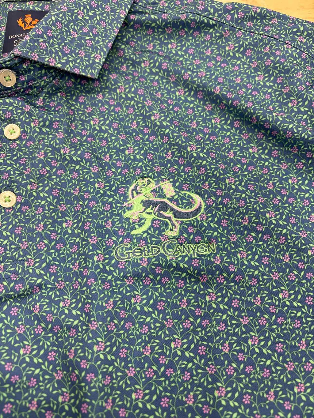 Donald Ross Size XL Blue Preloved MENS Polo