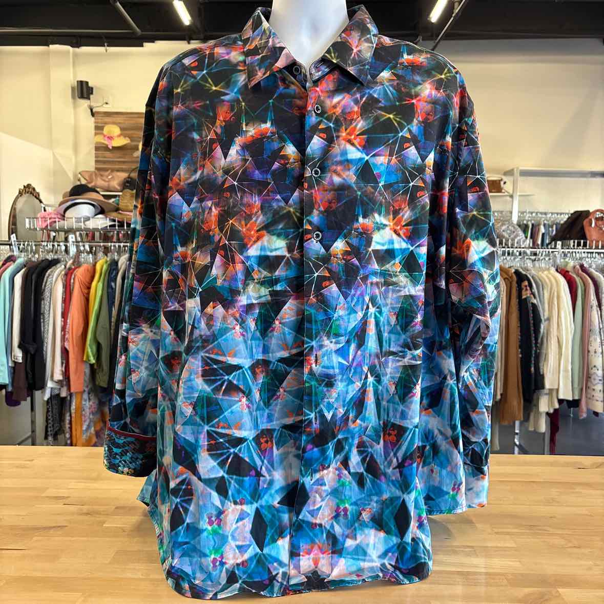 Robert Graham Size 3XL Multi color MENS Button Down Shirt