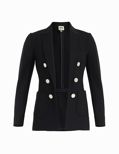 Anne Klein Plus-Size Faux Double-Breasted Blazer Anne Black