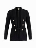 Anne Klein Plus-Size Faux Double-Breasted Blazer Anne Black