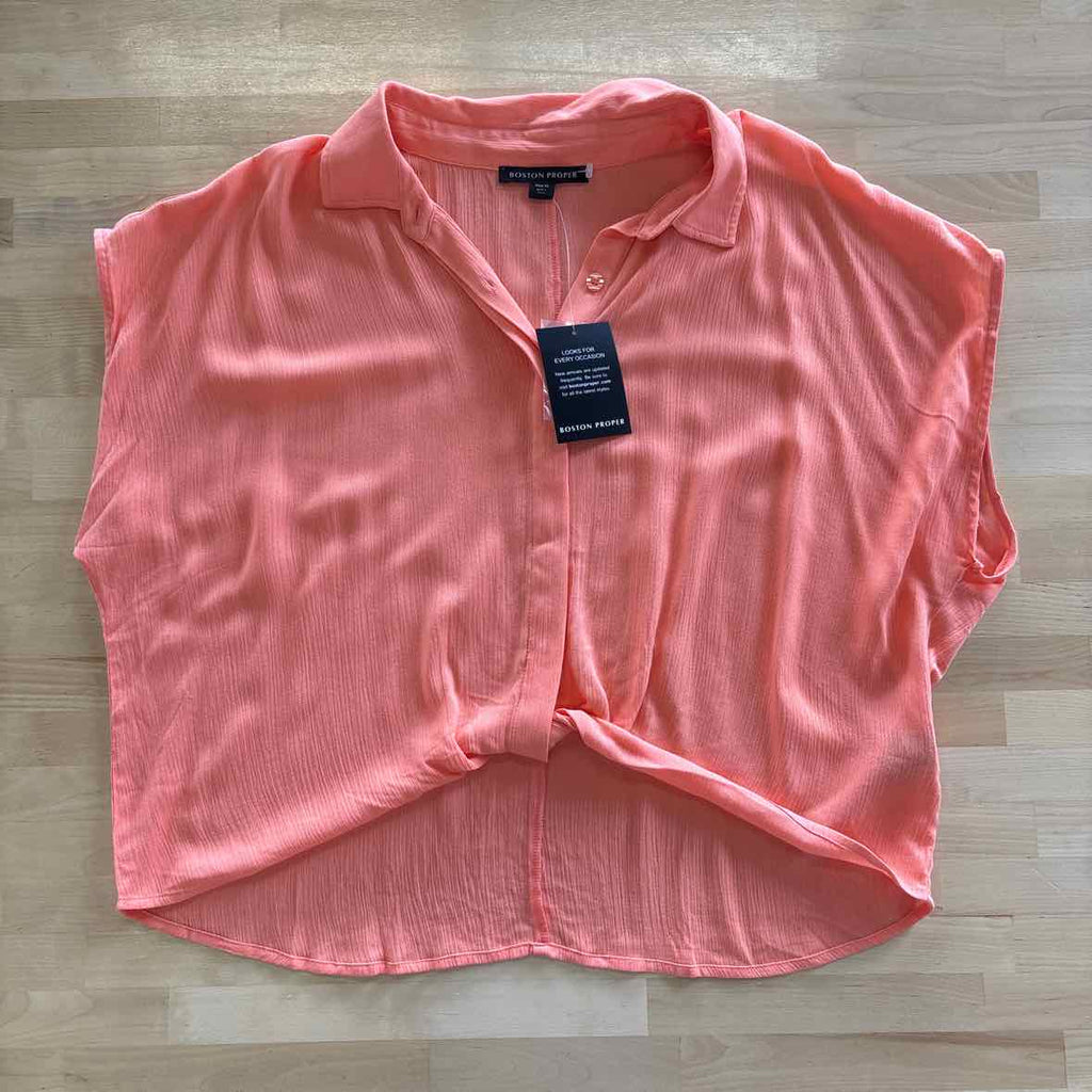 Boston Proper Size XL Pink Blouse