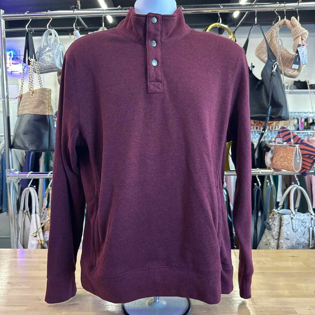 Sonoma Size L Burgundy MENS Sweater