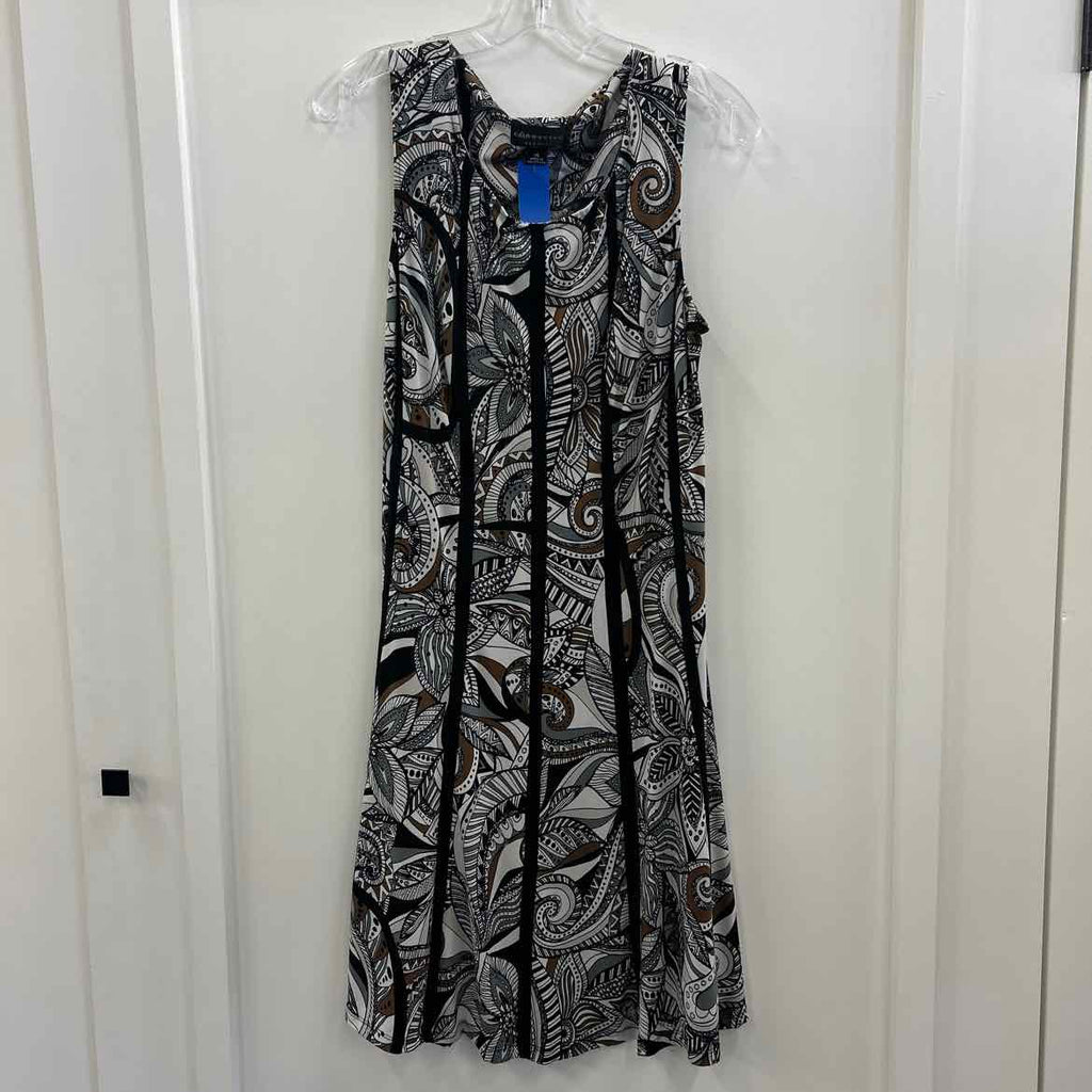 Connected Size 16 Black & Brown Dress