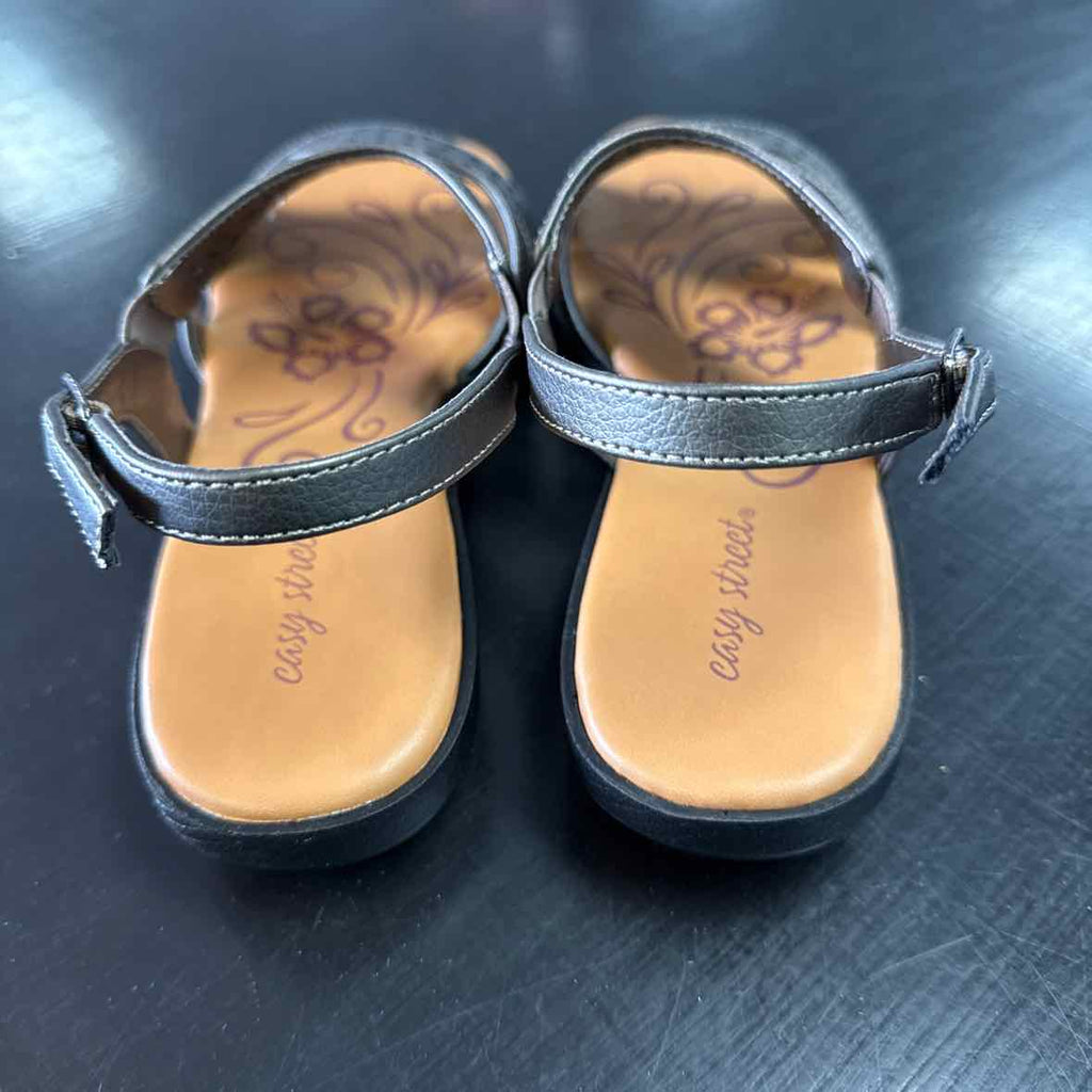 Easy Street Shoe Size 9.5 Pewter Bolt Sandals NWT
