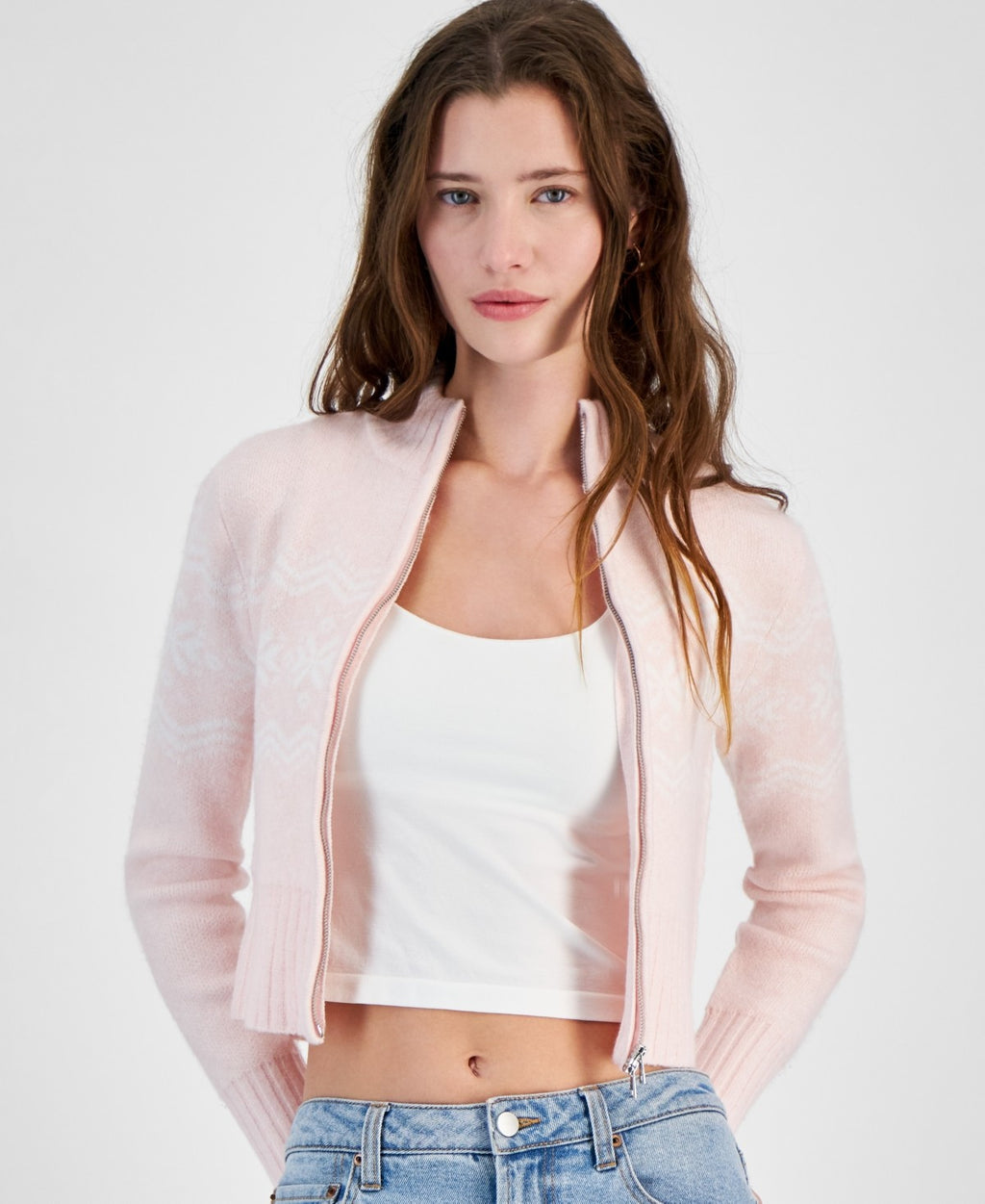 Planet Heart Size L Pink New Sweater