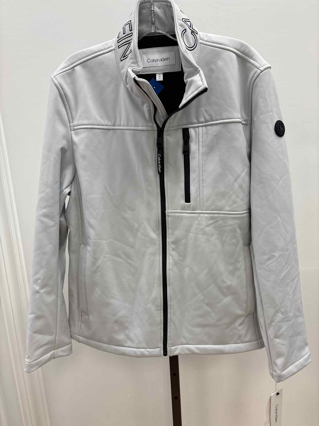 Calvin Klein Size M Men's Regular Fit Stand Collar Jacket