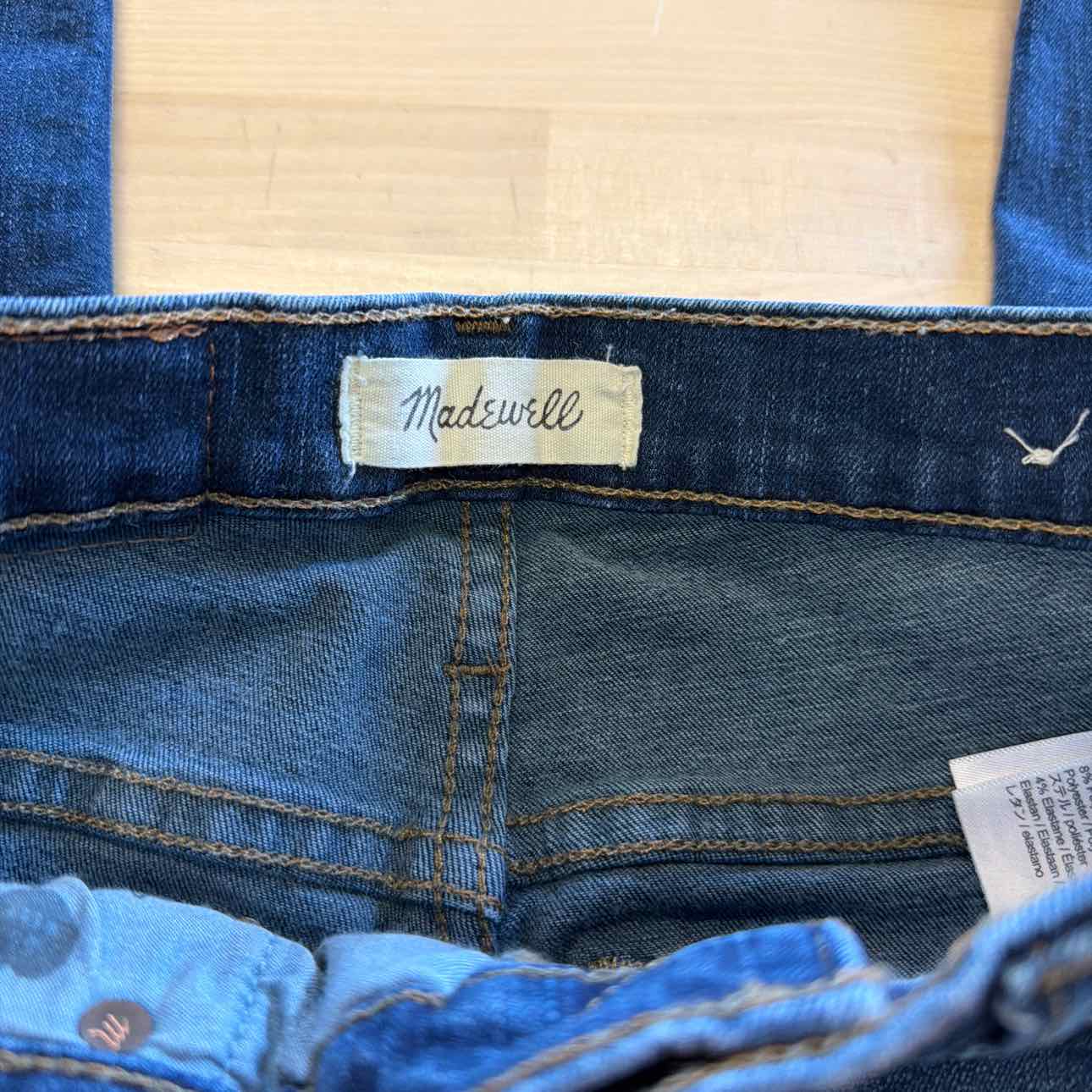 Madewell Size 24 Blue Denim Preloved Jeans