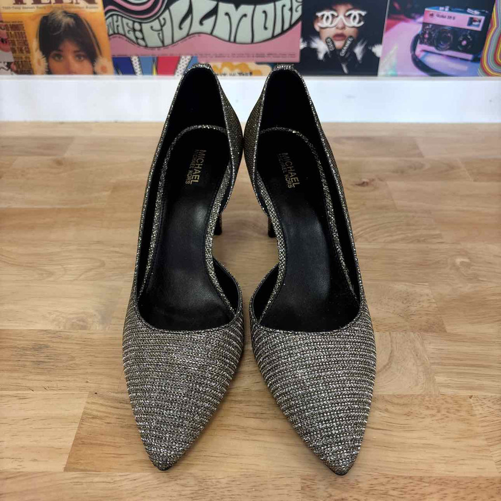 Michael Kors Size 8.5 Gold glitter Preloved Pumps
