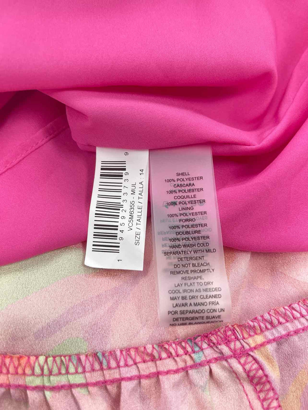 Vince Camuto Size 14 Pink New Dress