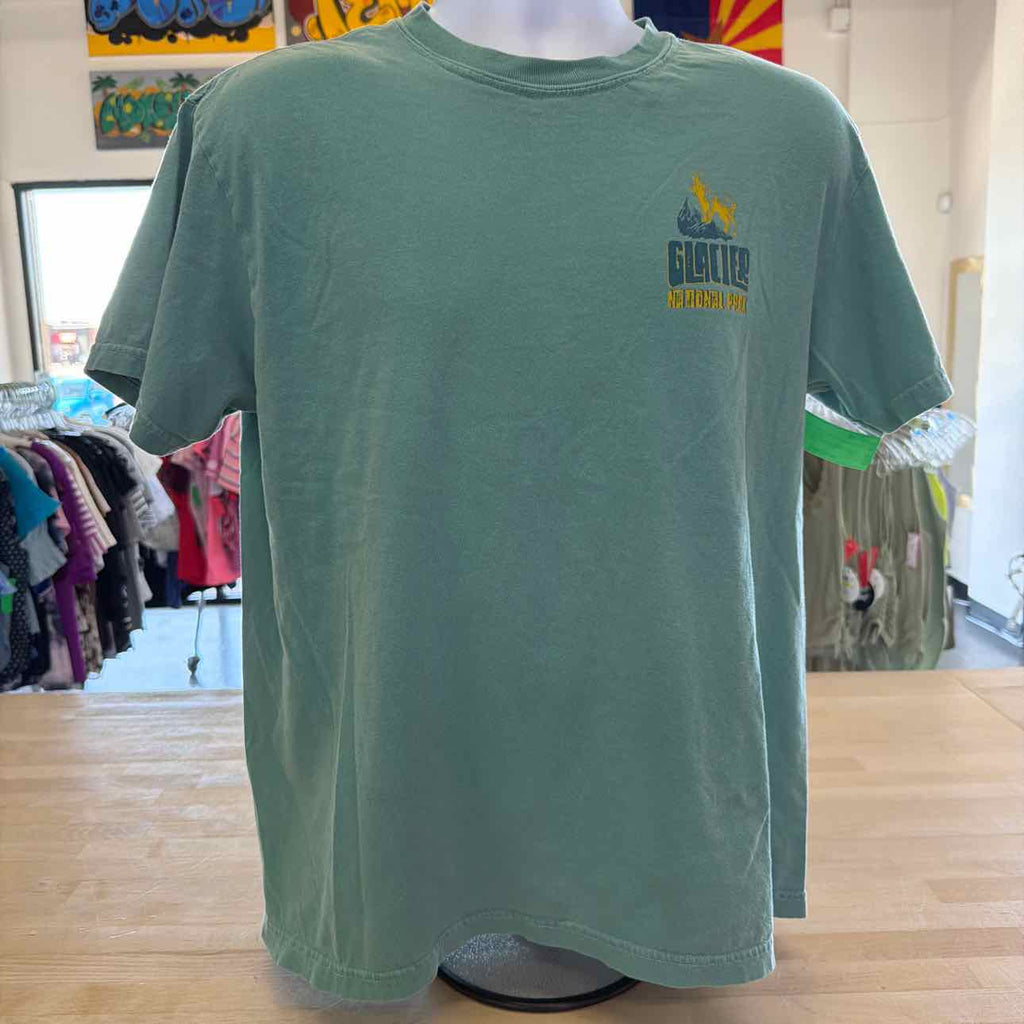 Comfort Colors Size L Blue Preloved MENS T-shirt