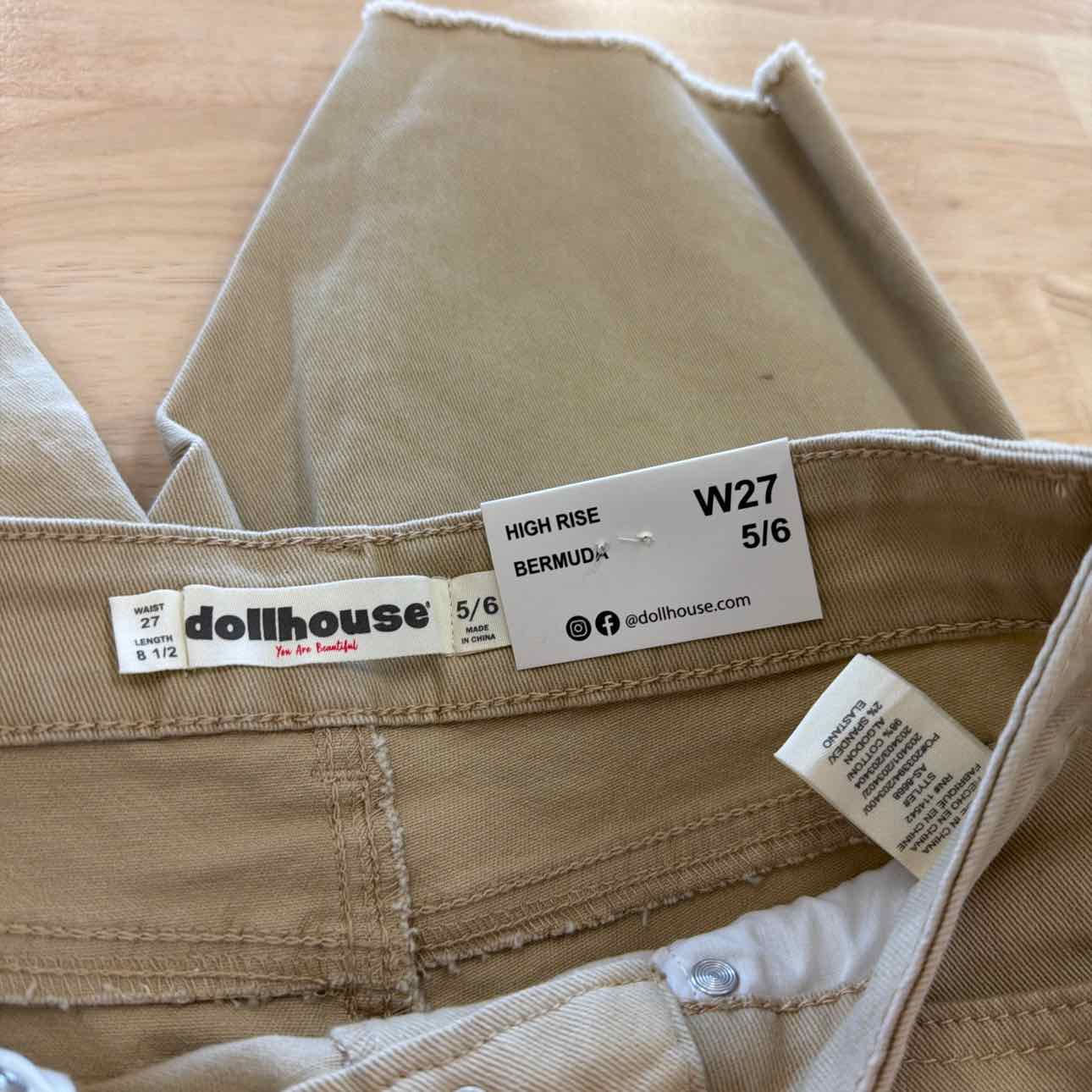 dollhouse Women Size 27 Tan New Shorts
