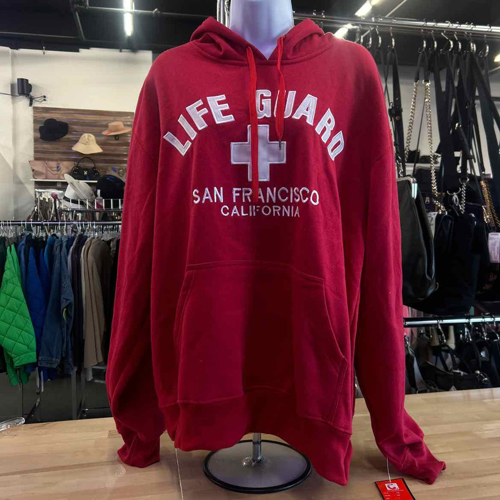 Life Guard Size L Red Sweater