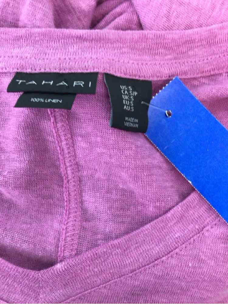 Tahari Size S Purple T-shirt