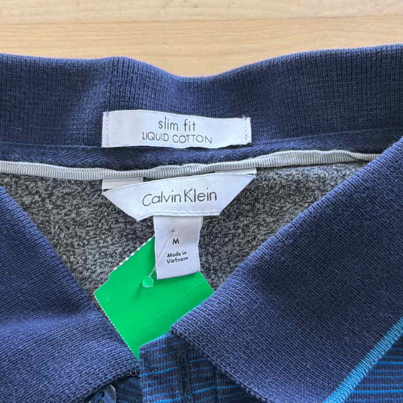 Calvin Klein Size M Blue Preloved MENS Polo
