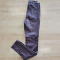 Almost Famous Size 3 Suoer High Rise Skinny faux leather Purple Jeans