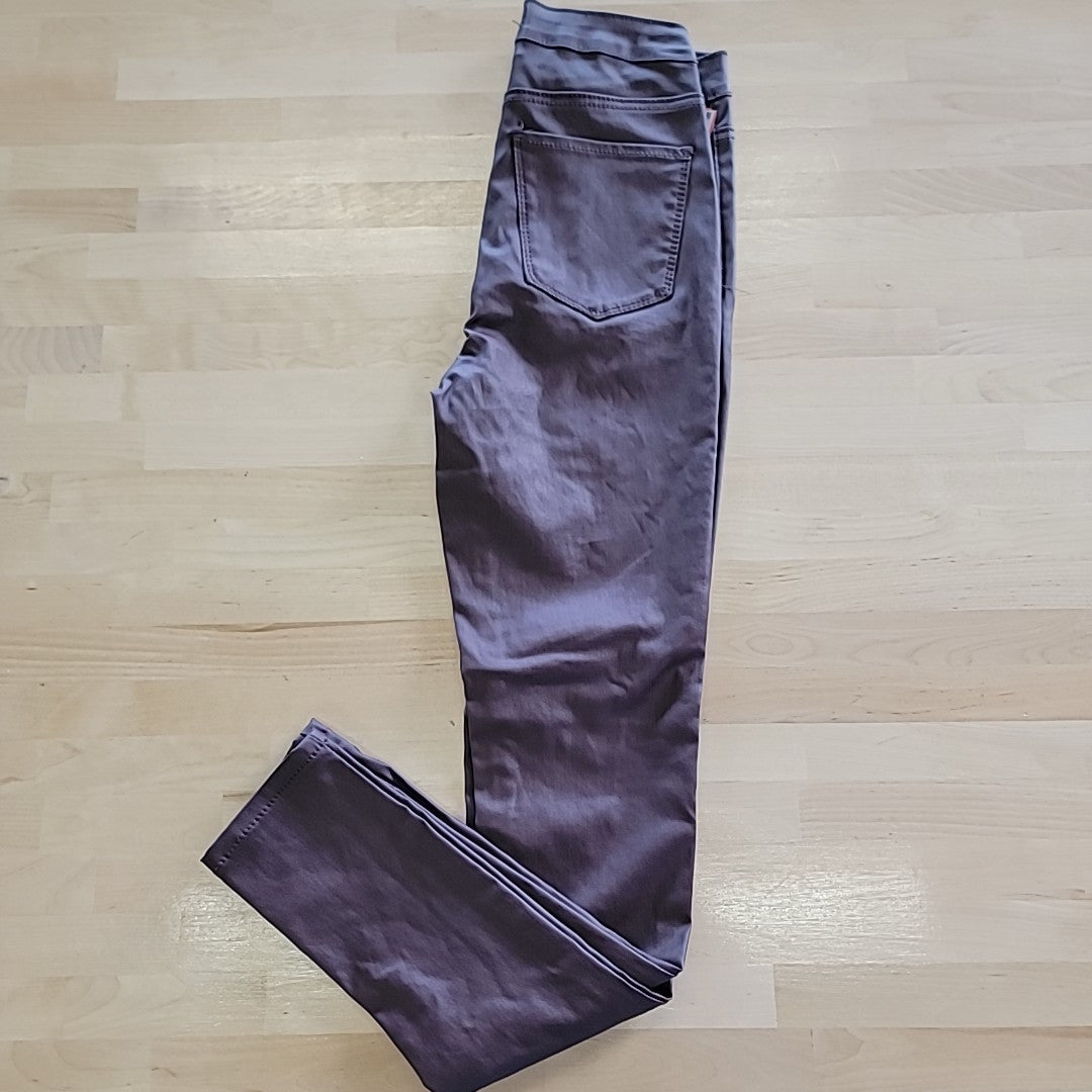 Almost Famous Size 3 Suoer High Rise Skinny faux leather Purple Jeans