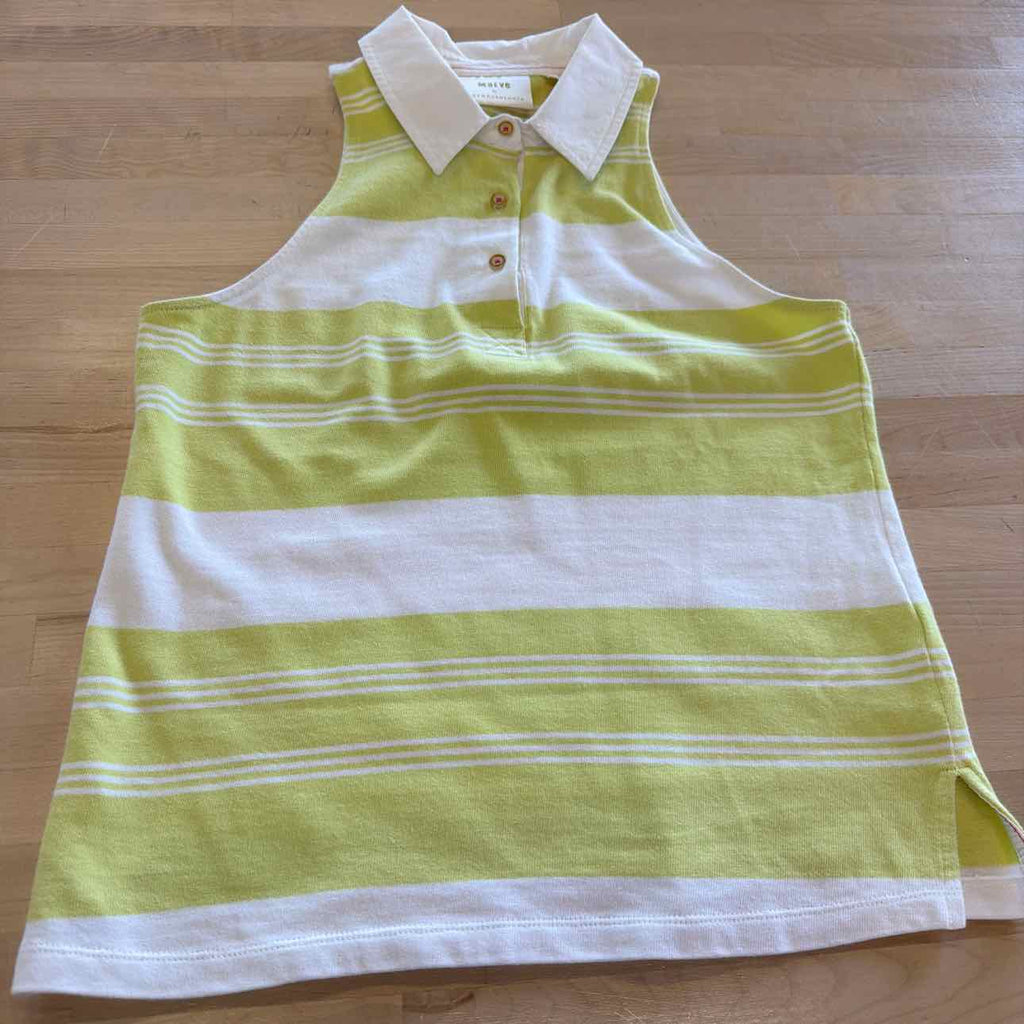 Maeve Size XS White/Green Preloved Polo