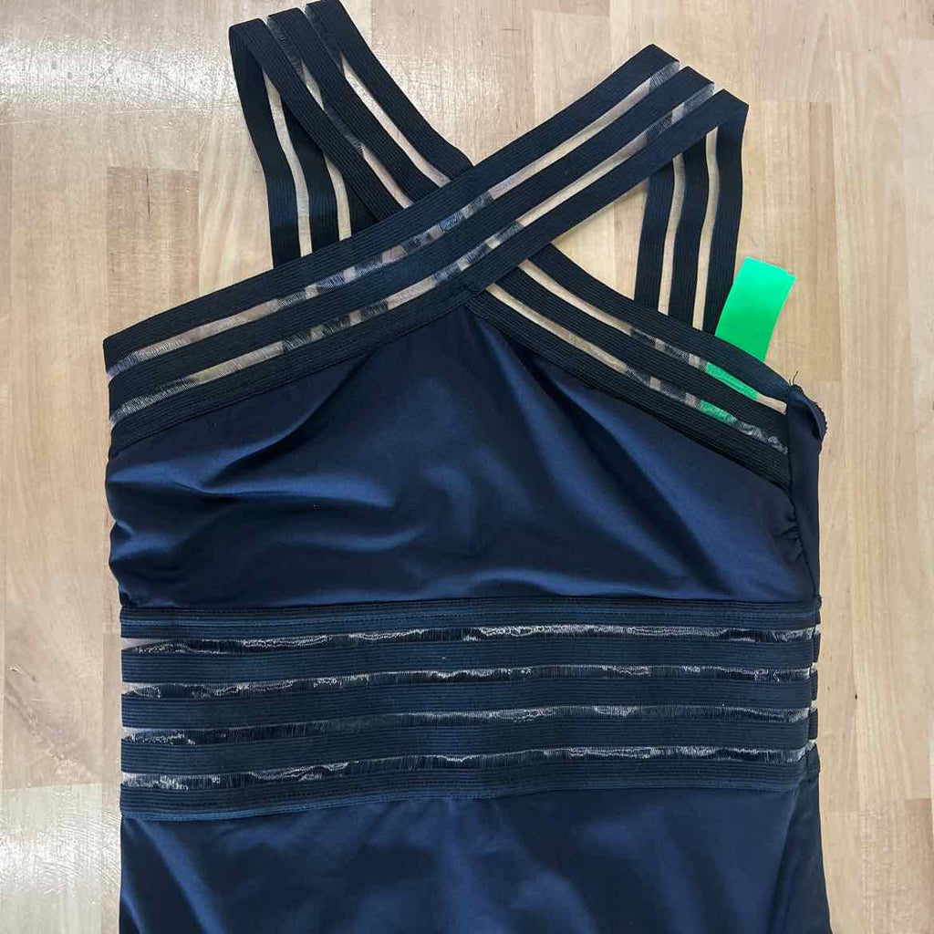 Kenneth Cole Size S Black Mesh Nylon Preloved Swimsuit