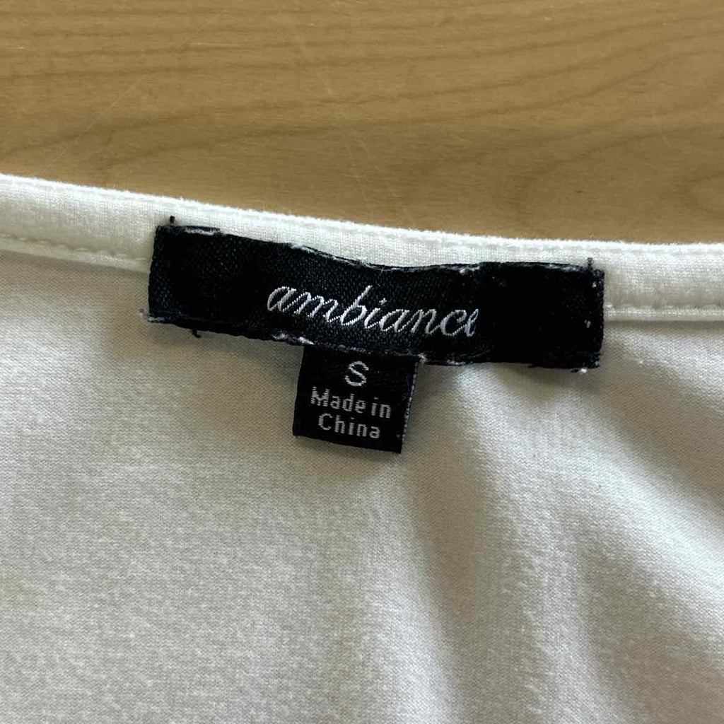 Ambiance Size S White Preloved Blouse LS