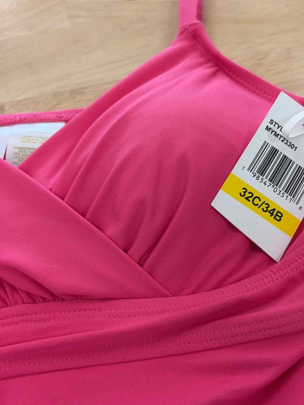 Anne Cole Women's Surplice Underwire Tankini Top - Pink Glow