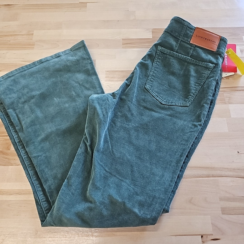Lucky Brand Size 12 Green Pants
