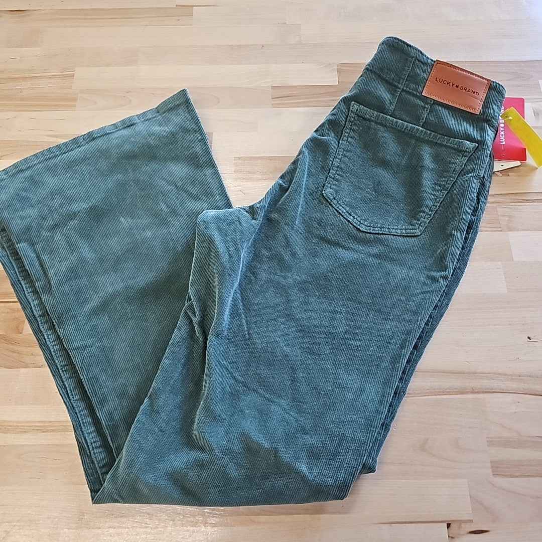 Lucky Brand Size 12 Green Pants