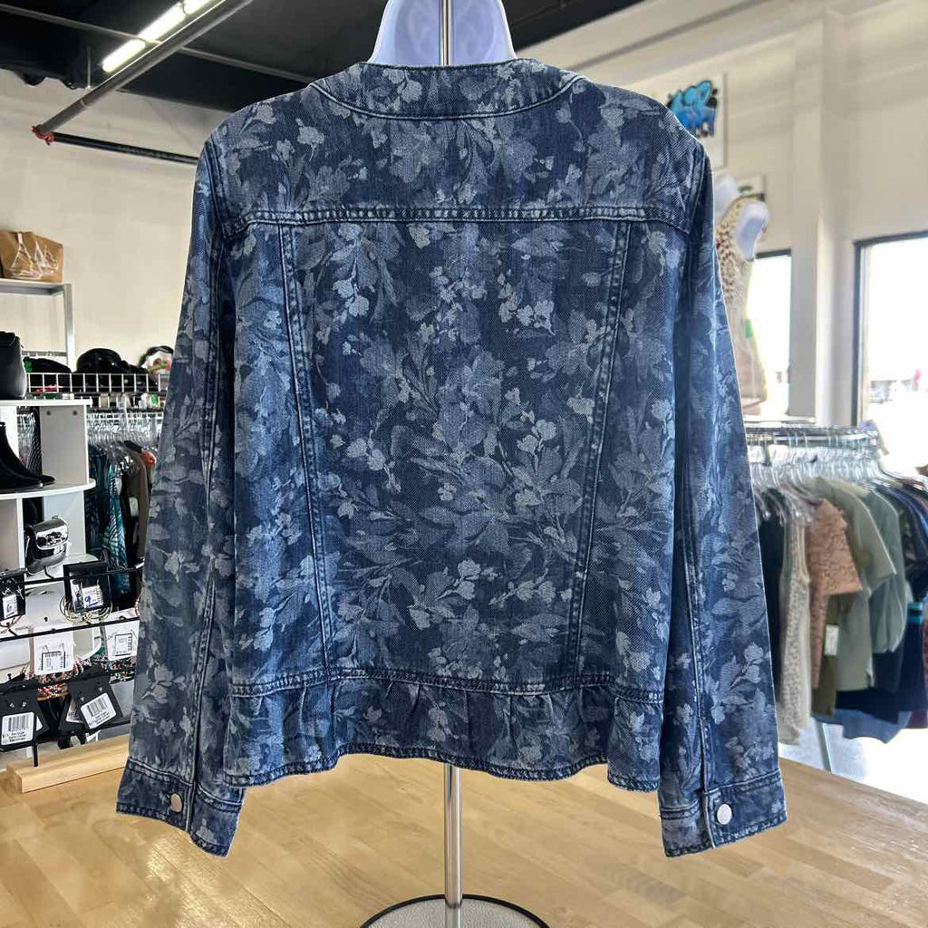 Chico's Size 2 Blue Denim New Jacket