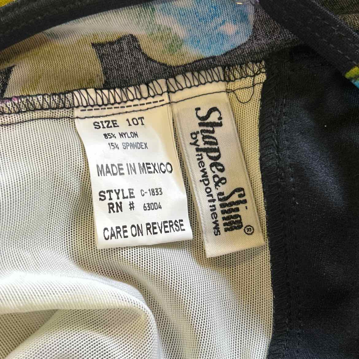 Newport Size 10T Black Preloved Swimsuit