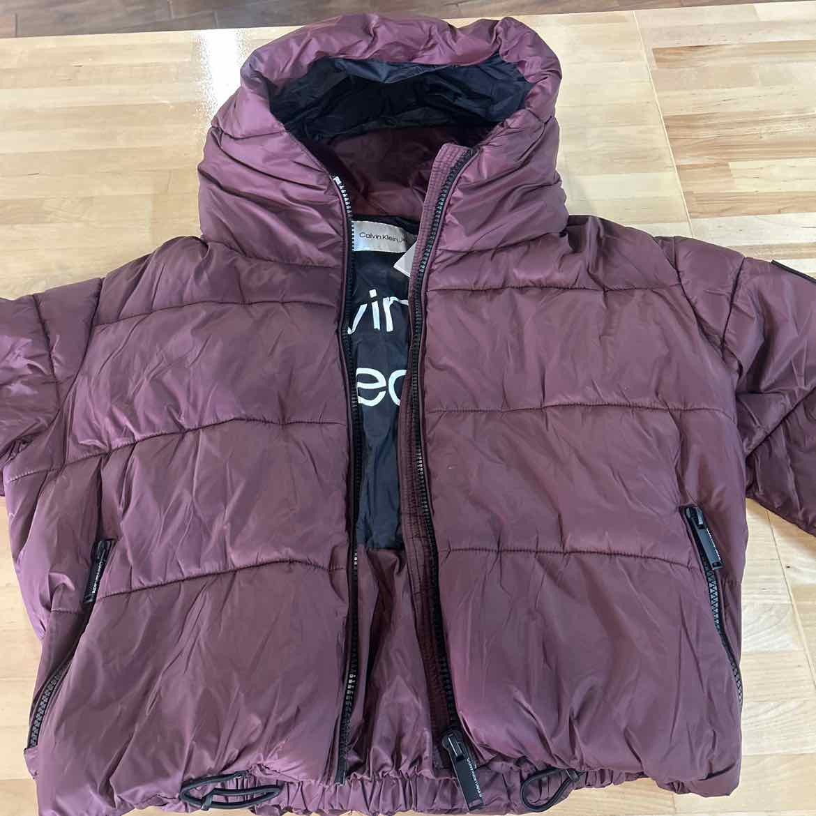 Calvin Klein Size M Burgundy New Jacket