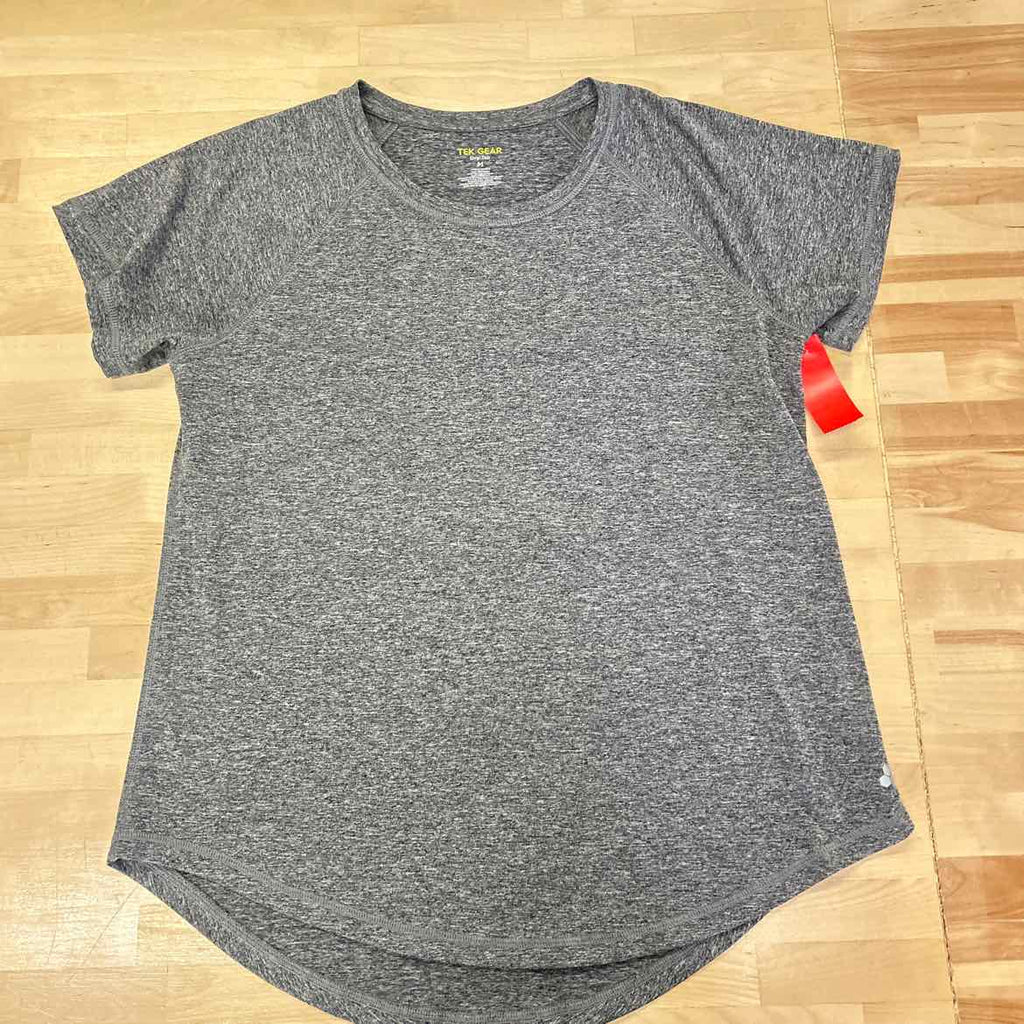 Tek gear Size M Gray Preloved Athletic Tee