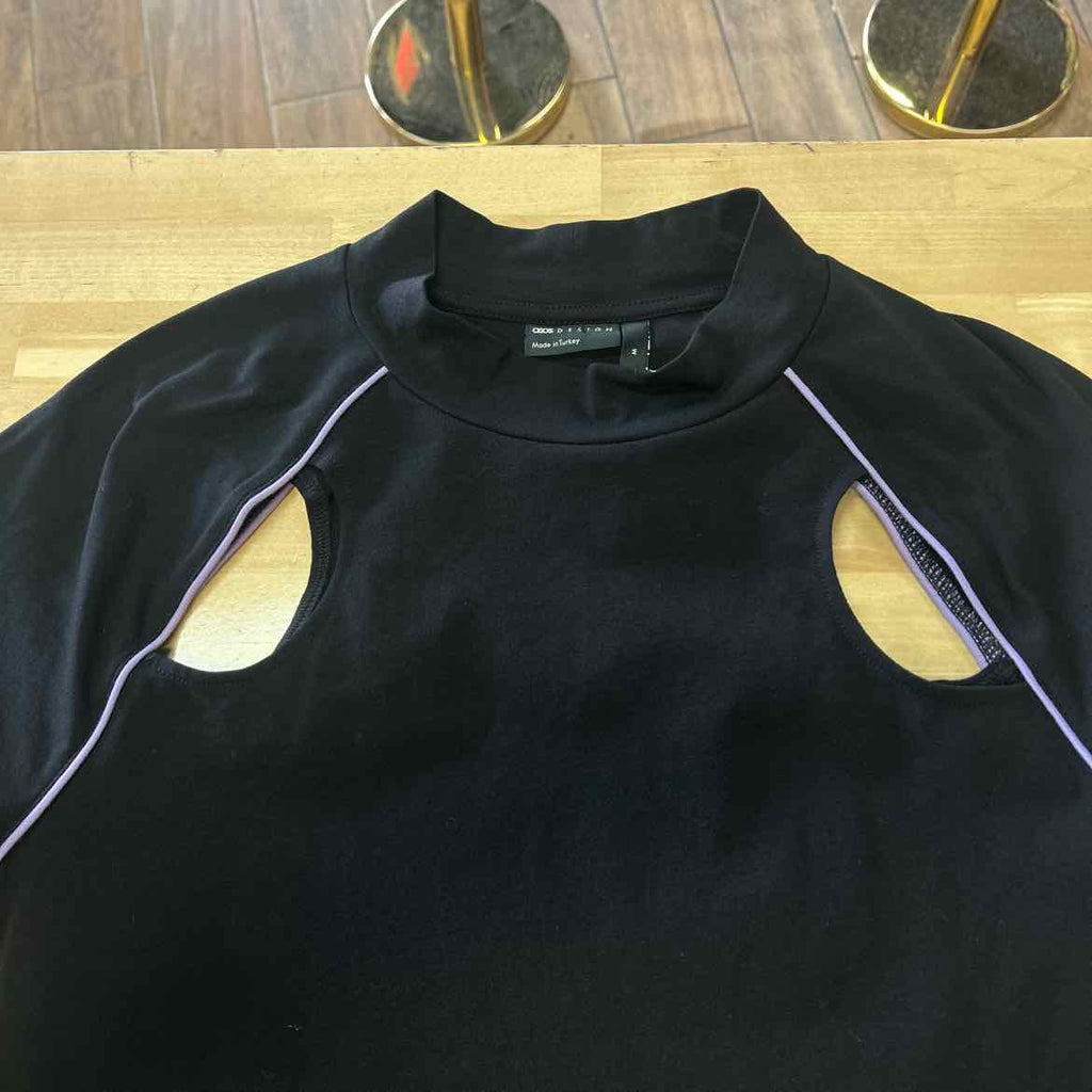 Asos Size M Black Preloved T-Shirt SS