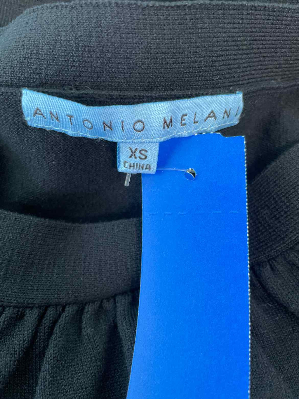 Antonio Melani Size XS Black & Aqua Sleeveless