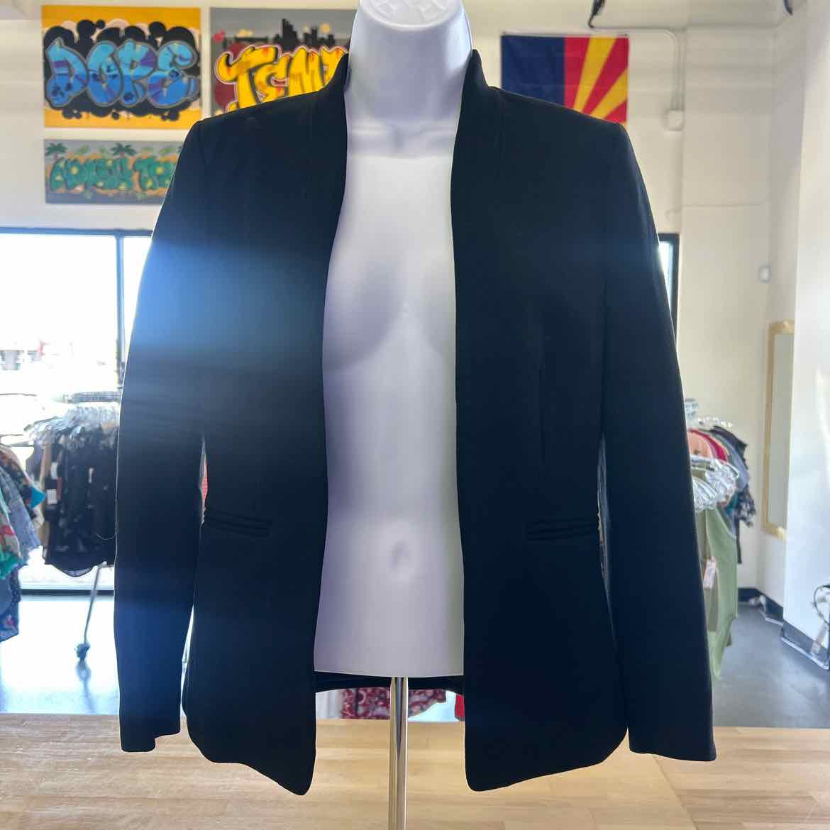 J Crew Size 0 Black Preloved Blazer