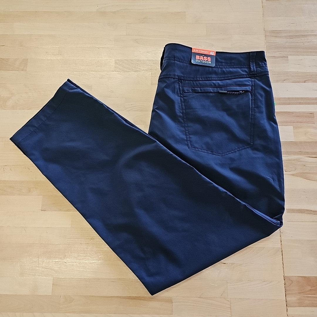 Bass Outdoor Men's Slim-Straight Fit Traveler Pants