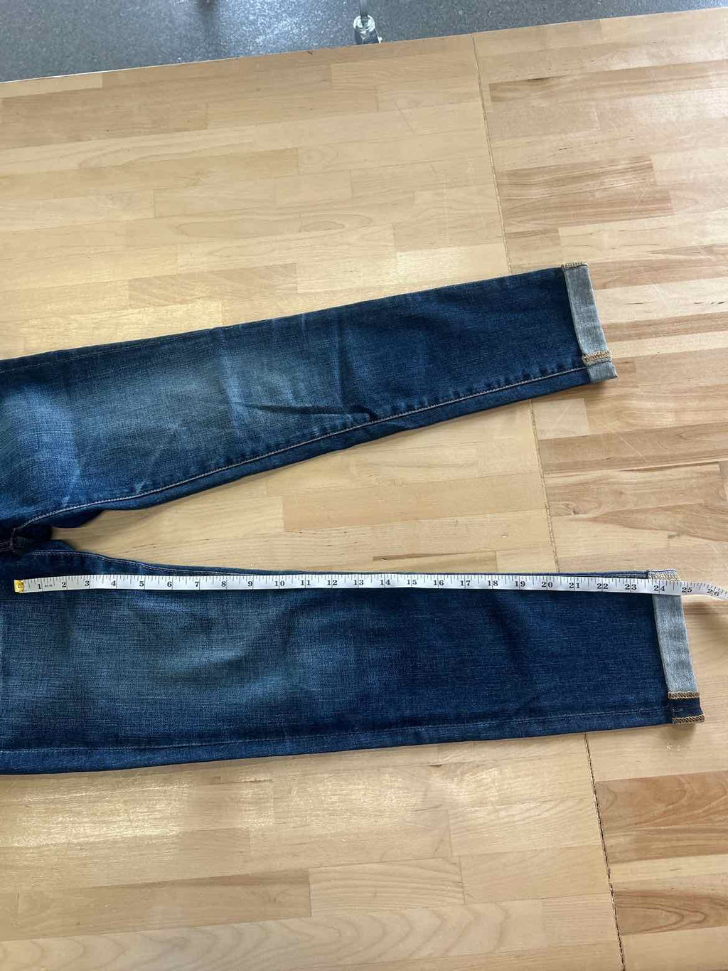 Adriano Goldschmied The Stilt Roll-Up  Size 25 Blue Denim Preloved Jeans