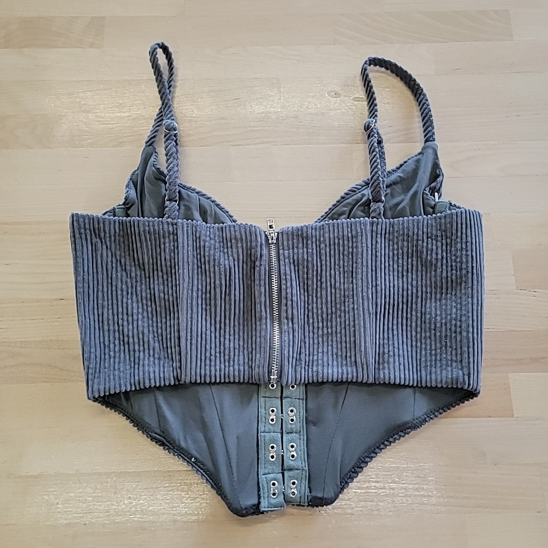 The Foxy Kind Size M Gray Corset