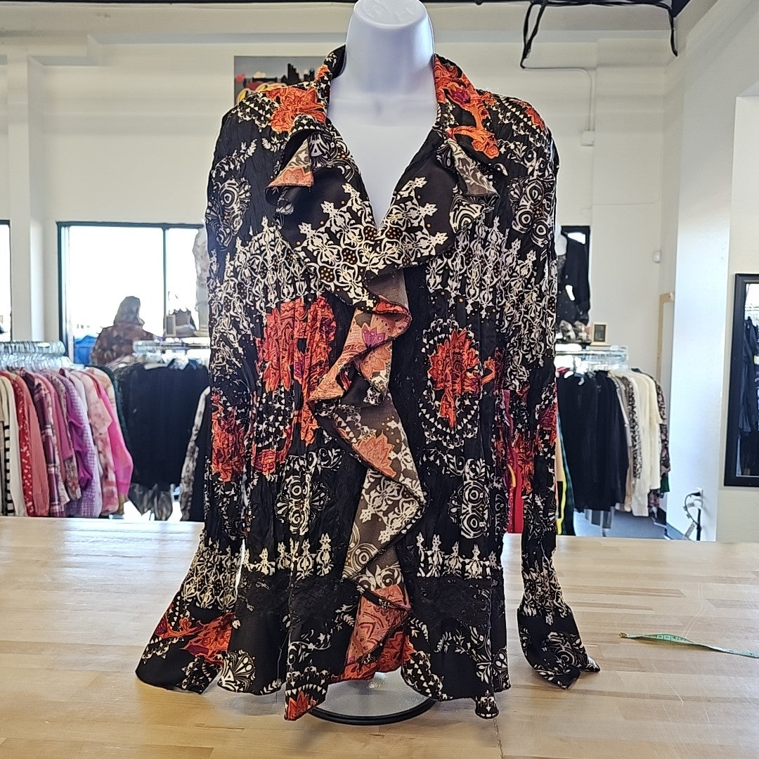 Sunny Taylor Size 3X Brown Blouse